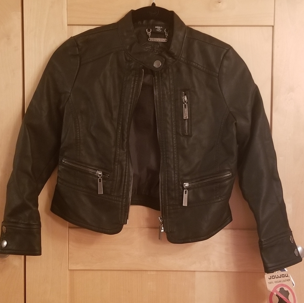 Black Vegan Leather Jacket